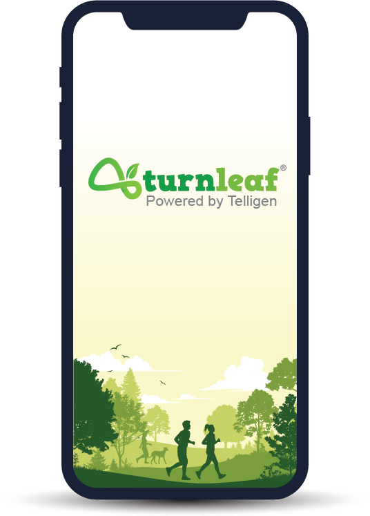 Telligen application, Turnleaf, loading on mobile phone